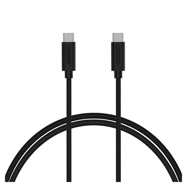 Choetech 3A USB-C To USB-C Cable 3.3ft(1m) – Black – CC0002