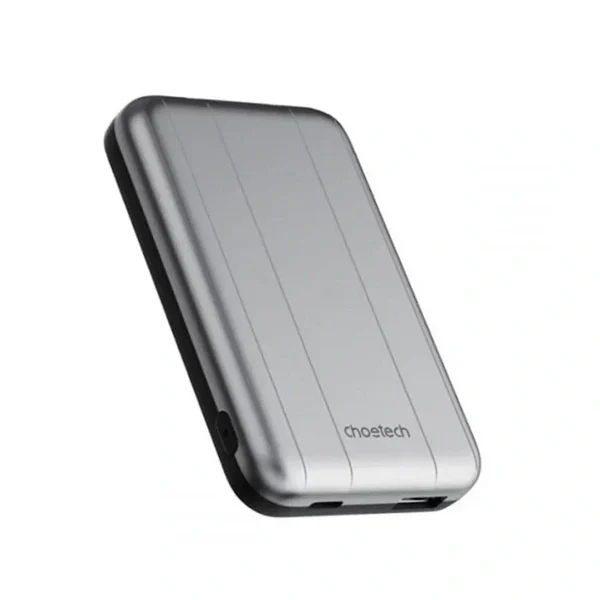 Choetech MagSafe Magnetic 10W 5000 mAh Mini Power Bank – B655 – Silver