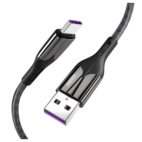 Choetech 25W Type C Fast Charging Cable – Black – AC0013