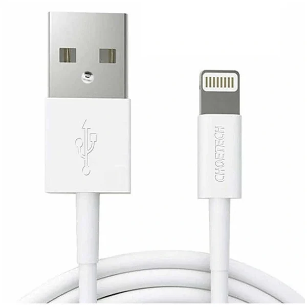 Choetech USB to Lightning Cable Apple Mfi Certified (1.8m/5.9ft) – White (IP0027)