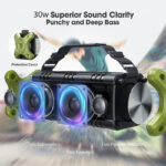 W-KING D8 Mini 30W Portable Speaker Green