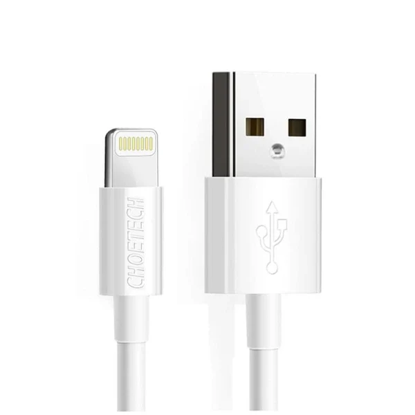Choetech USB to Lightning Cable Apple Mfi Certified (1.2m/4ft) – White (IP0026)
