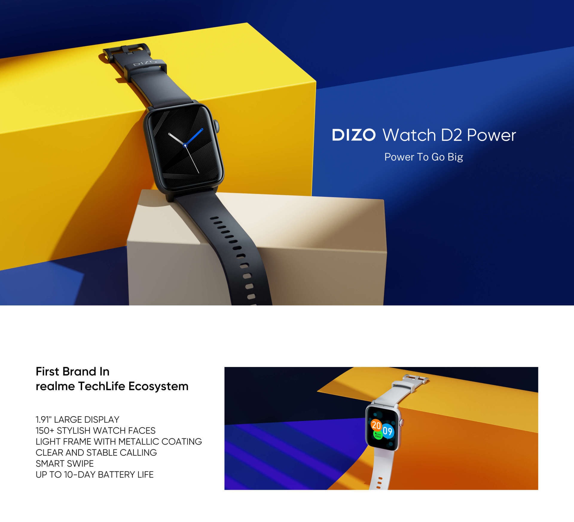 DIZO Watch D2 Power (by realme TechLife) Smartwatch 1