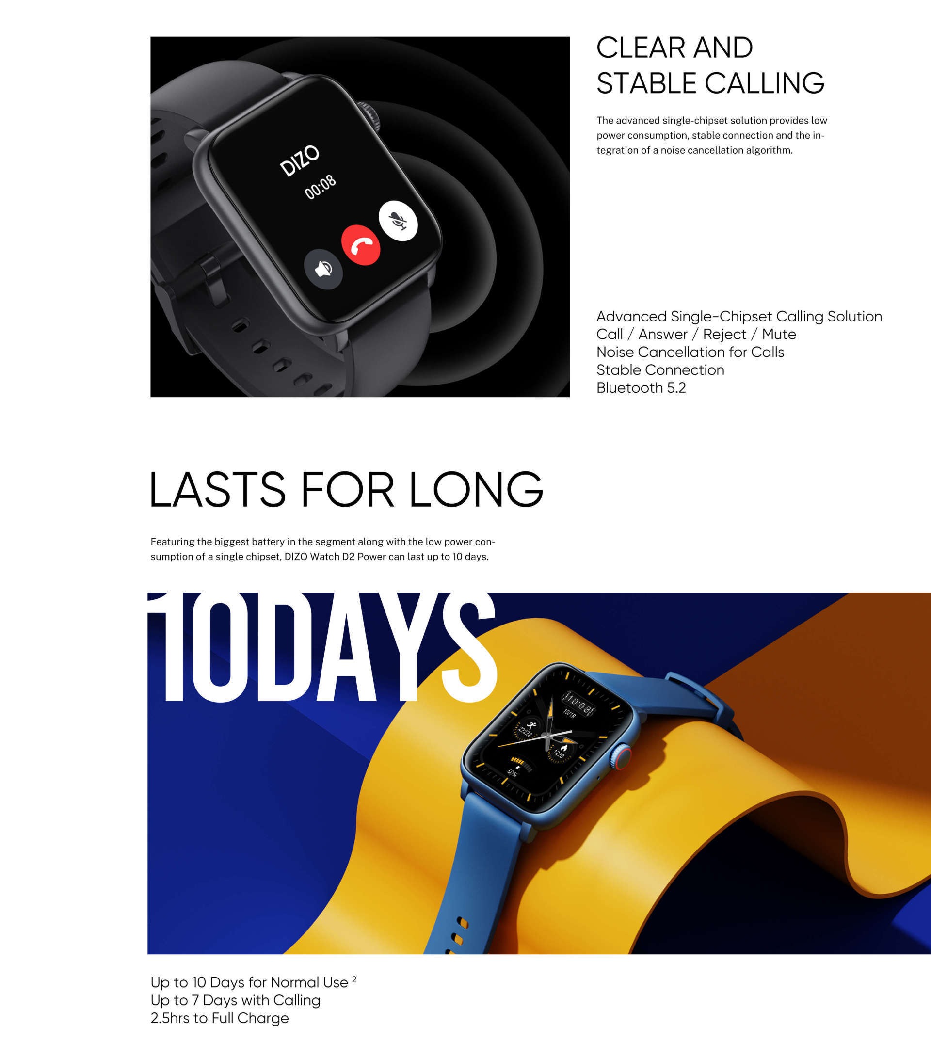DIZO Watch D2 Power (by realme TechLife) Smartwatch 4