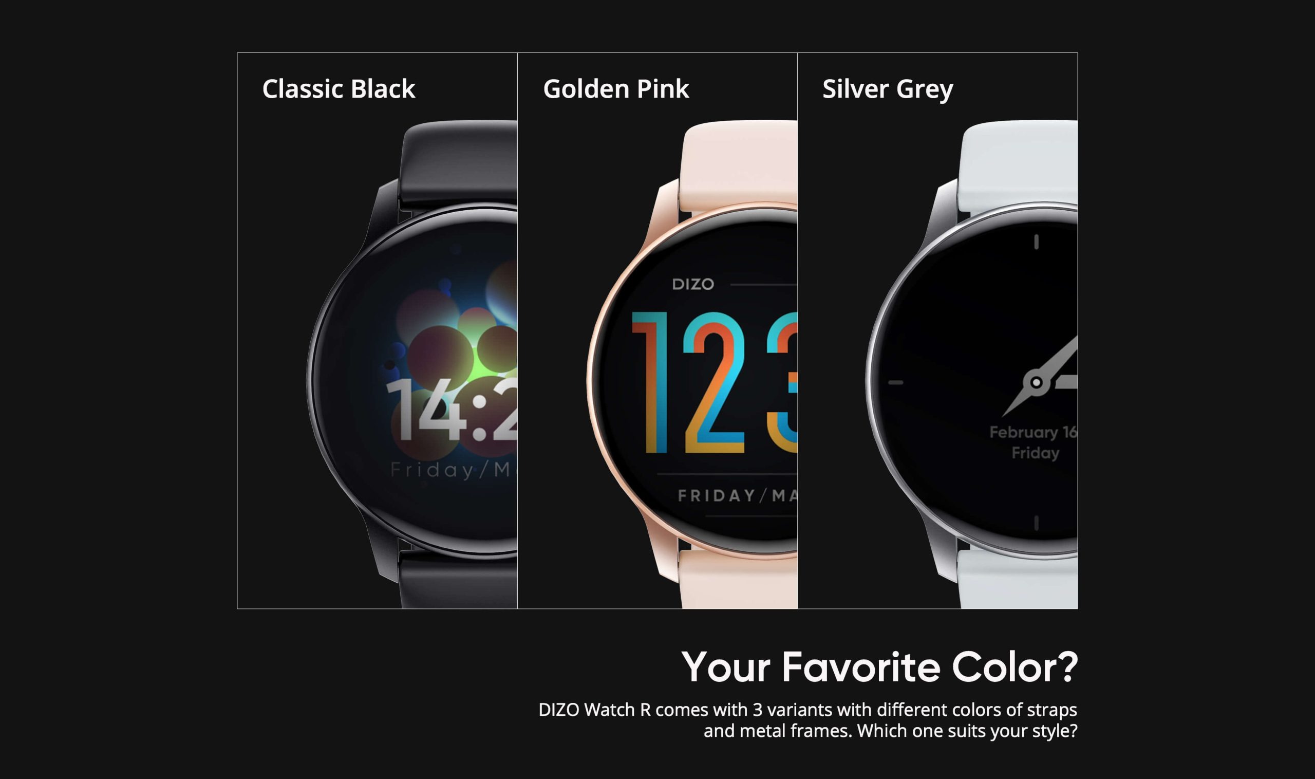 DIZO Watch R AMOLED (by Realme TechLife) – Classic Black 5