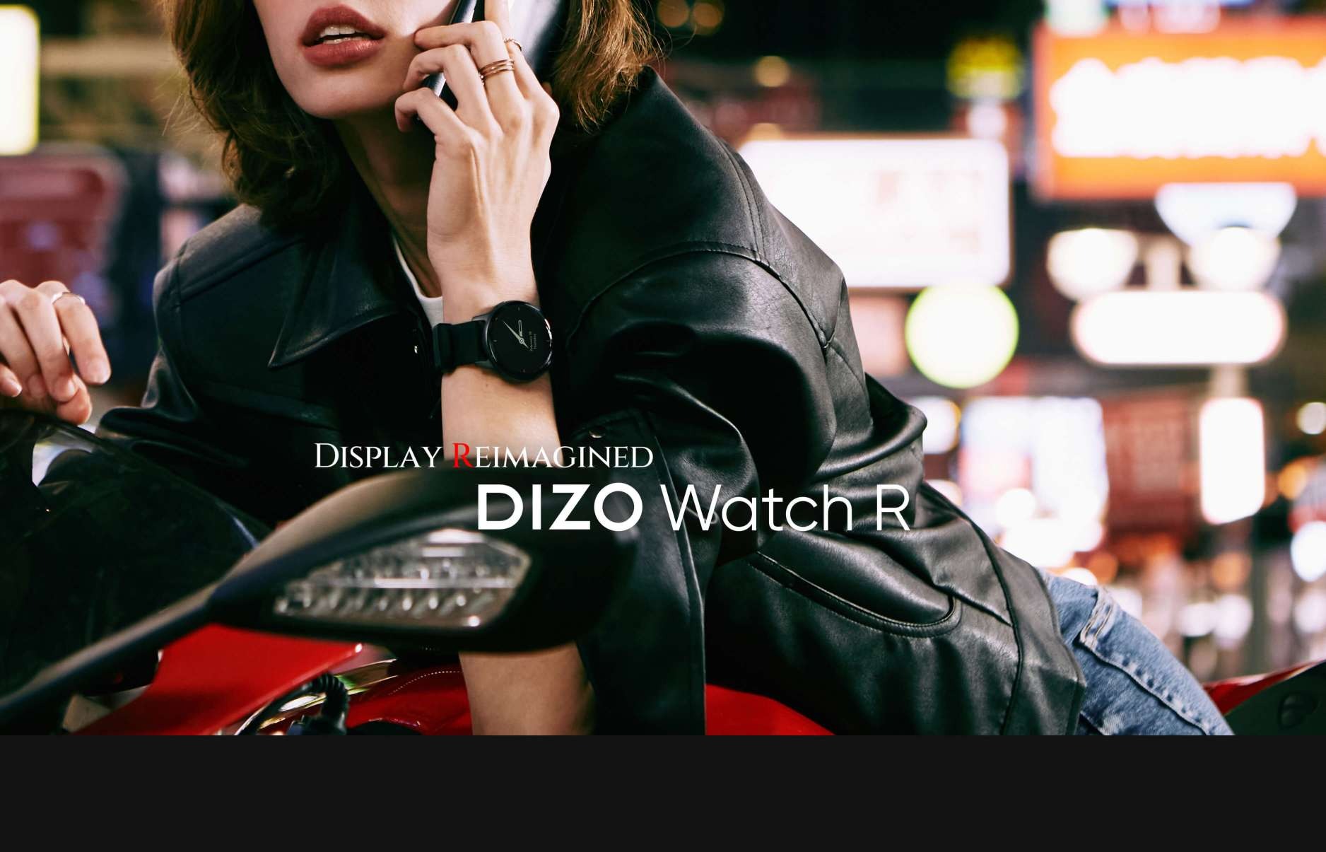 DIZO Watch R AMOLED (by Realme TechLife) – Classic Black