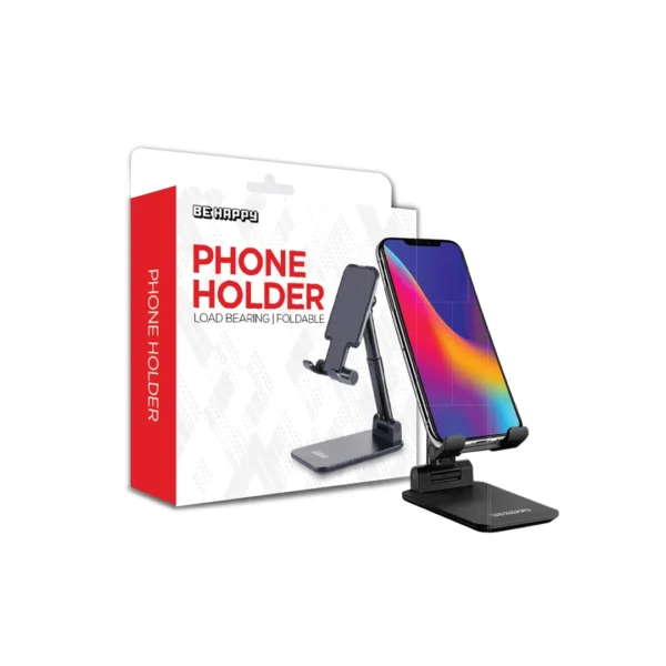 HHPS300K ,Foldable Cell Phone Stand Holder Compatible with iPhone 13 Pro Max 12 11 SE XS XR Samsung Galaxy Ultra Note S22 Black