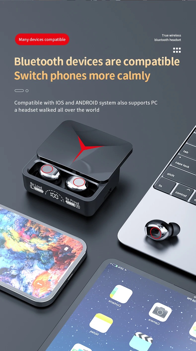 Buy M90 PRO TWS Wireless Headphones in Pakistan 09