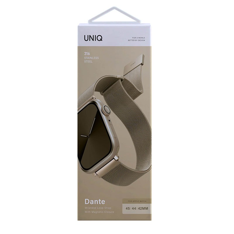 Buy-UNIQ-DANTE-APPLE-WATCH-SERIES-3-7-SE-MESH-STEEL-STRAP-454442MM-CARAMEL-GOLD-in-Pakistan-at-Red-Cube-Labs-2