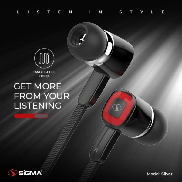 Sigma Earphones Silver