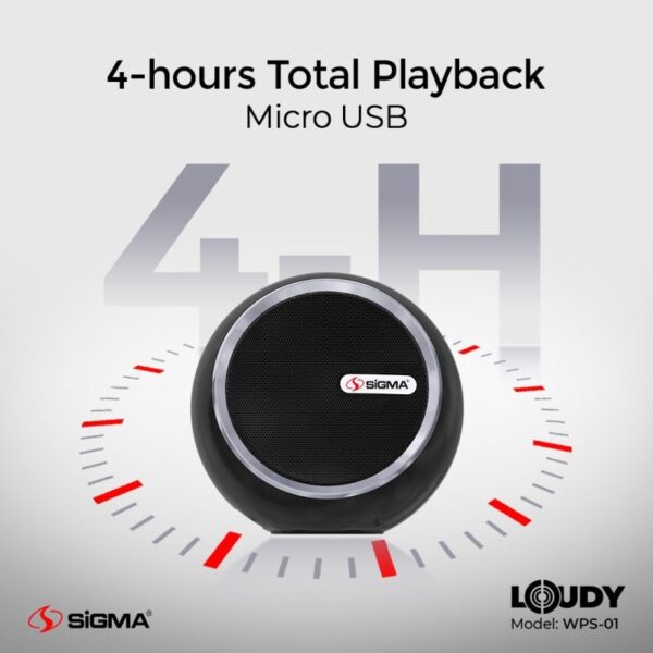 Sigma Loudy Portable Speaker WPS-01 (Single) 1