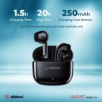 Sigma Wireless Earbuds Wave t4 TWS