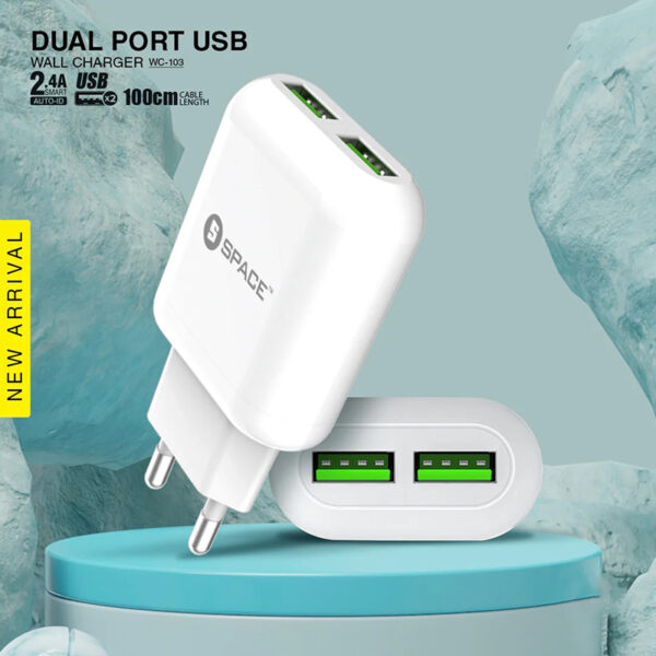 buy-Dual-Port-USB-Wall-Charger-in-White-in-pakstan-at-red-cube-labs