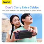 Baseus Comet Series Dual-Cable Digital Display Fast Charge Power Bank 20000mAh 22.5W 5
