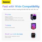 Baseus Comet Series Dual-Cable Digital Display Fast Charge Power Bank 20000mAh 22.5W 7