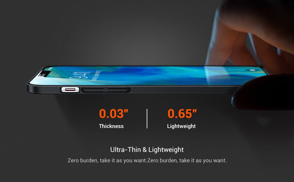 TORRAS Slim Fit Ultra Thin Hard Protective Phone Case for iPhone 12 Pro Max 8